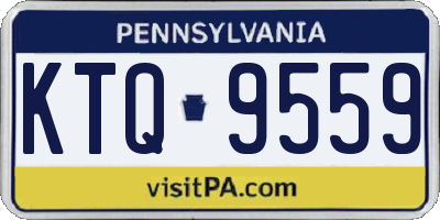 PA license plate KTQ9559