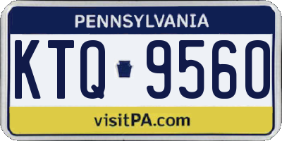 PA license plate KTQ9560