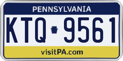 PA license plate KTQ9561