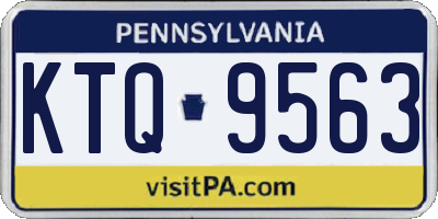 PA license plate KTQ9563
