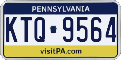 PA license plate KTQ9564