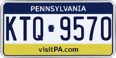 PA license plate KTQ9570