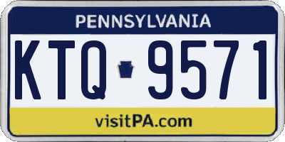 PA license plate KTQ9571