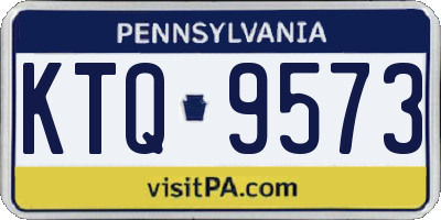 PA license plate KTQ9573