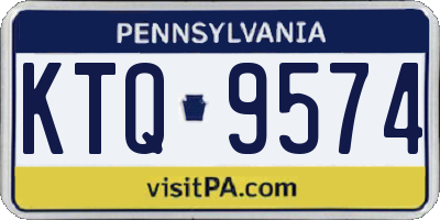 PA license plate KTQ9574