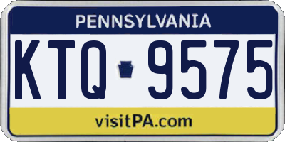 PA license plate KTQ9575