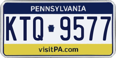 PA license plate KTQ9577