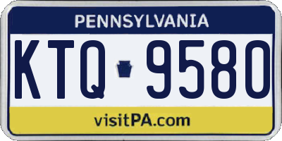 PA license plate KTQ9580