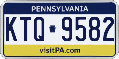 PA license plate KTQ9582