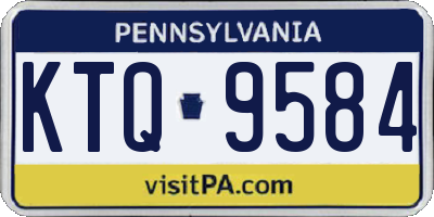 PA license plate KTQ9584