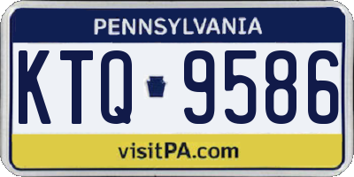 PA license plate KTQ9586