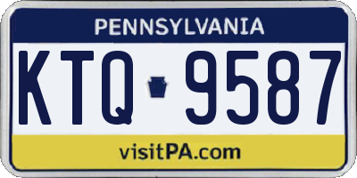 PA license plate KTQ9587