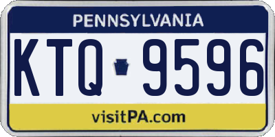 PA license plate KTQ9596