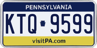 PA license plate KTQ9599