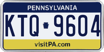 PA license plate KTQ9604