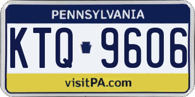 PA license plate KTQ9606