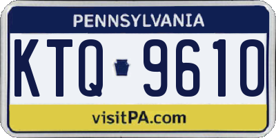 PA license plate KTQ9610