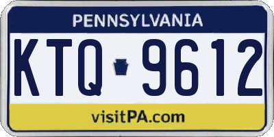 PA license plate KTQ9612