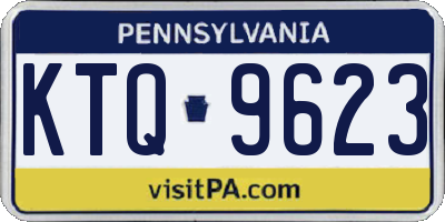 PA license plate KTQ9623