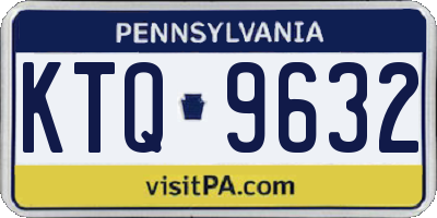PA license plate KTQ9632