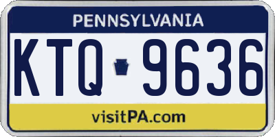 PA license plate KTQ9636