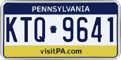 PA license plate KTQ9641