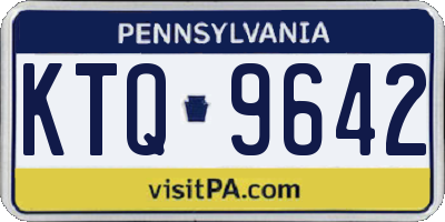 PA license plate KTQ9642