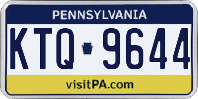 PA license plate KTQ9644