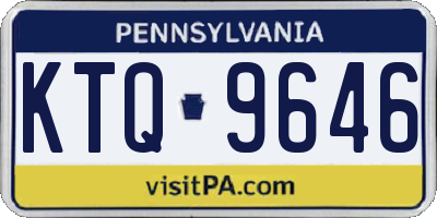 PA license plate KTQ9646