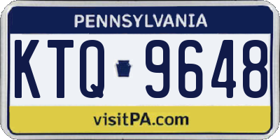 PA license plate KTQ9648