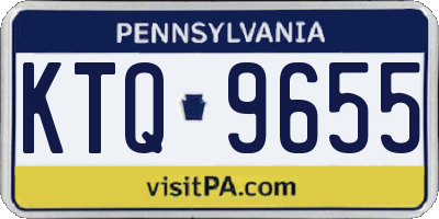 PA license plate KTQ9655