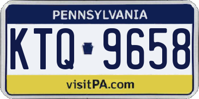 PA license plate KTQ9658