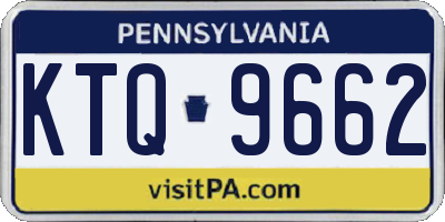 PA license plate KTQ9662