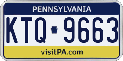 PA license plate KTQ9663
