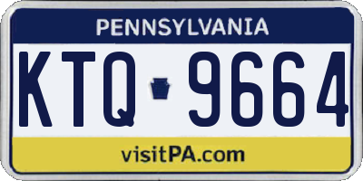 PA license plate KTQ9664