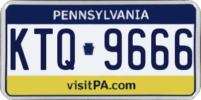 PA license plate KTQ9666