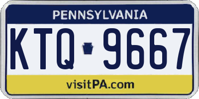 PA license plate KTQ9667
