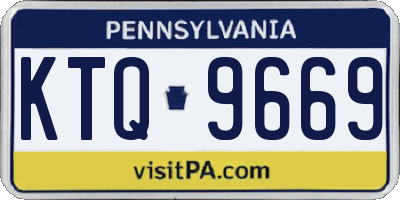 PA license plate KTQ9669