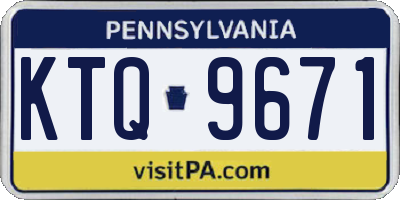 PA license plate KTQ9671