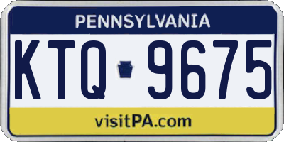 PA license plate KTQ9675