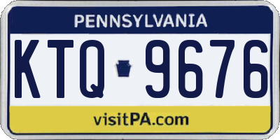 PA license plate KTQ9676