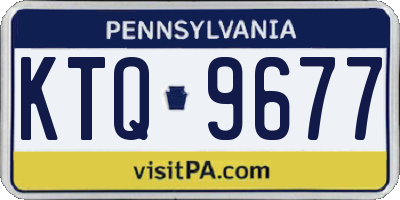 PA license plate KTQ9677
