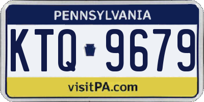 PA license plate KTQ9679
