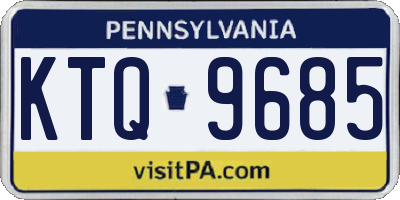 PA license plate KTQ9685