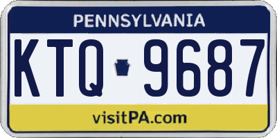 PA license plate KTQ9687