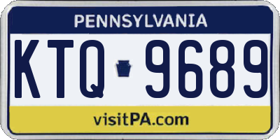 PA license plate KTQ9689