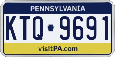PA license plate KTQ9691