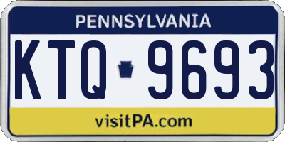PA license plate KTQ9693