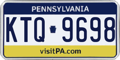 PA license plate KTQ9698