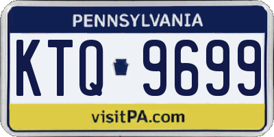 PA license plate KTQ9699